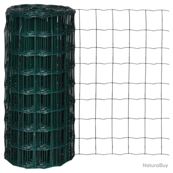 Cl�ture euro Acier 10 x 0,8 m Vert