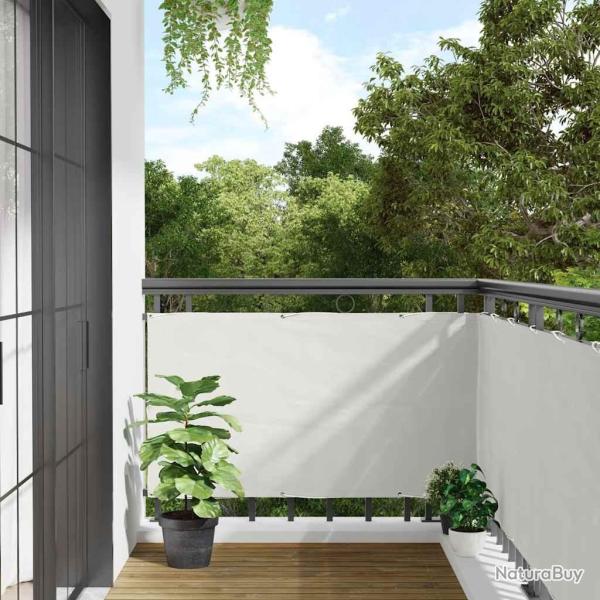 �cran d'intimit� de balcon blanc 500x75 cm PVC