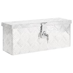 Bo&icirc;te de rangement Argent&eacute; 50x15x20,5 cm Aluminium