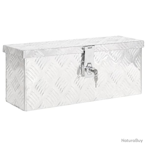 Bo�te de rangement Argent� 50x15x20,5 cm Aluminium