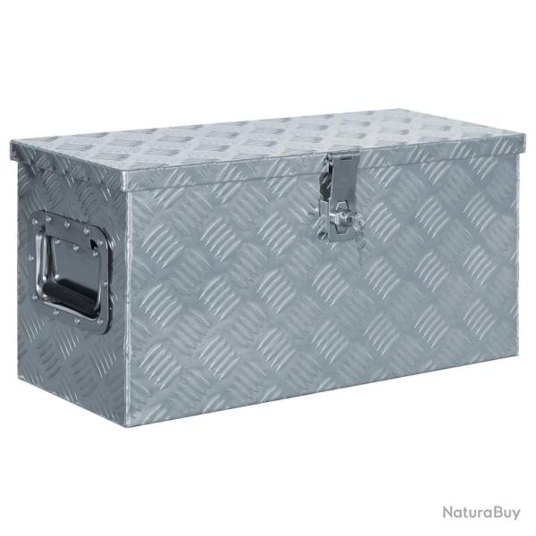 Bo�te en aluminium 61,5 x 26,5 x 30 cm Argent�