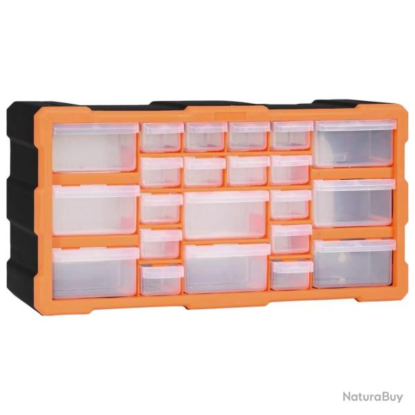 Organisateur multi-tiroirs avec 22 tiroirs 49x16x25,5 cm