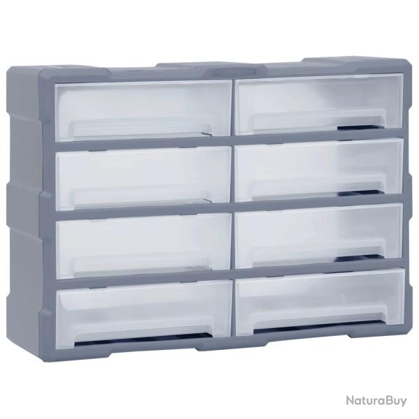Organisateur multi-tiroirs avec 8 grands tiroirs 52x16x37 cm alsavelo