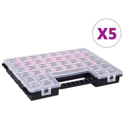 Bo&icirc;tes d'assortiment 5 pcs 385x283x50 mm Plastique