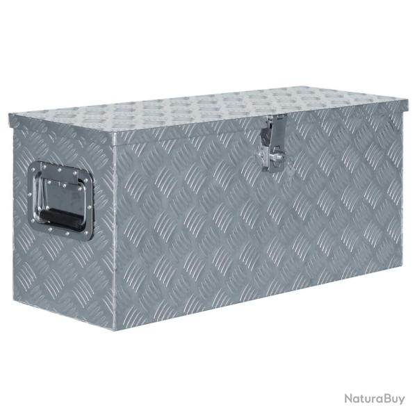 Bo�te en aluminium 80 x 30 x 35 cm Argent�