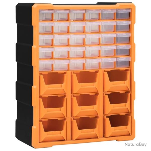 Organisateur multi-tiroirs avec 39 tiroirs 38x16x47 cm alsavelo