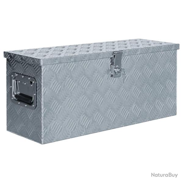 Bo�te en aluminium 76,5 x 26,5 x 33 cm Argent�