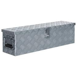 Bo&icirc;te en aluminium 80,5 x 22 x 22 cm Argent&eacute;