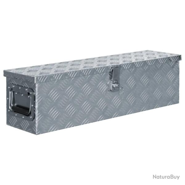 Bo�te en aluminium 80,5 x 22 x 22 cm Argent� alsavelo