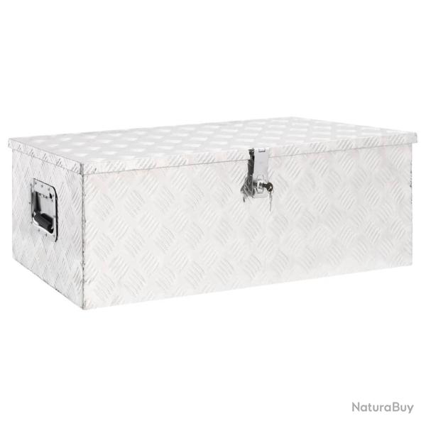 Bo�te de rangement Argent� 90x47x33,5 cm Aluminium