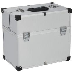 Bo&icirc;te &agrave; outils 38x22,5x34 cm Argent&eacute; Aluminium