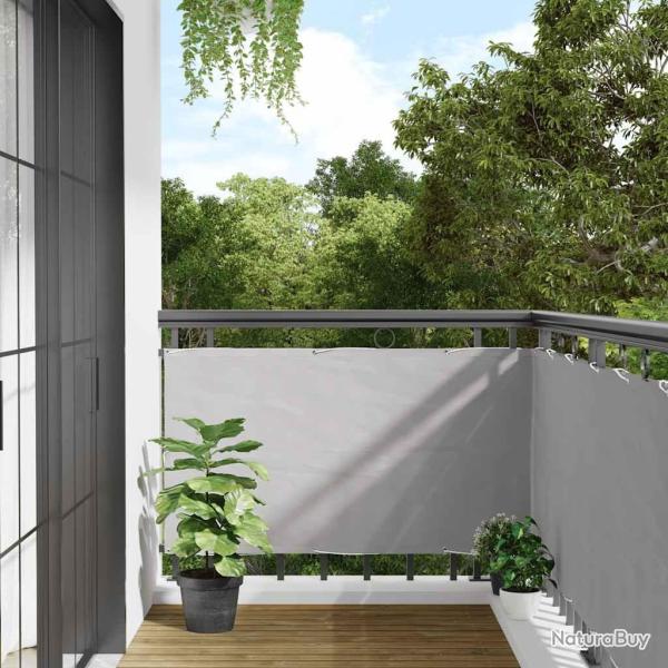 �cran d'intimit� de balcon gris 500x90 cm PVC alsavelo