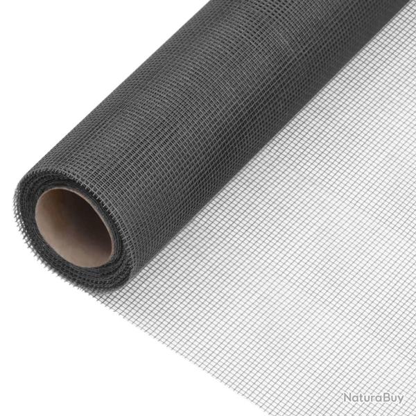 �cran en treillis Fibre de verre 80x1000 cm Noir alsavelo