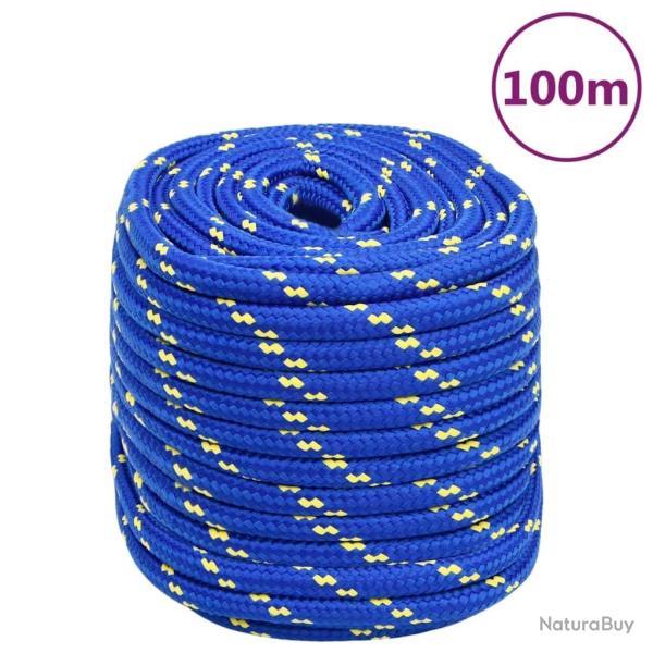Corde de bateau Bleu 16 mm 100 m Polypropyl�ne