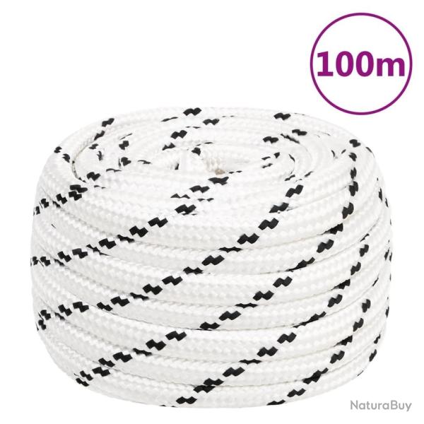 Corde de travail Blanc 18 mm 100 m Polyester alsavelo