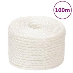 Corde de travail Blanc 20 mm 100 m polypropyl&egrave;ne