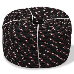 Corde de bateau Polypropyl&egrave;ne 12 mm 250 m Noir