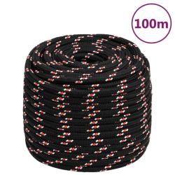 Corde de bateau Noir 18 mm 100 m Polypropyl&egrave;ne