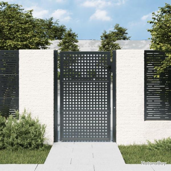 Portail de jardin Anthracite 100x125 cm Acier