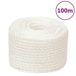 Corde de travail Blanc 16 mm 100 m polypropyl&egrave;ne