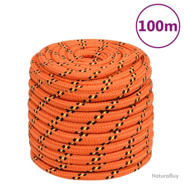 Corde de bateau Orange 16 mm 100 m Polypropyl�ne
