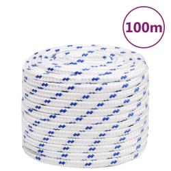 Corde de bateau Blanc 16 mm 100 m Polypropyl&egrave;ne