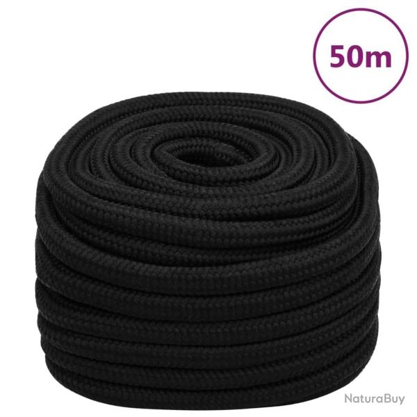 Corde de travail Noir 20 mm 50 m Polyester alsavelo