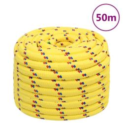 Corde de bateau Jaune 20 mm 50 m Polypropyl&egrave;ne