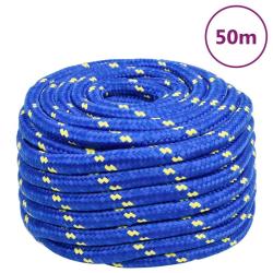 Corde de bateau Bleu 20 mm 50 m Polypropyl&egrave;ne