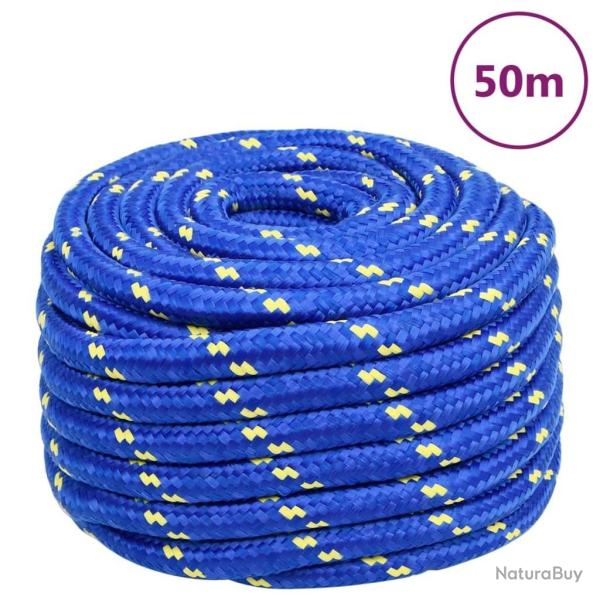 Corde de bateau Bleu 20 mm 50 m Polypropyl�ne