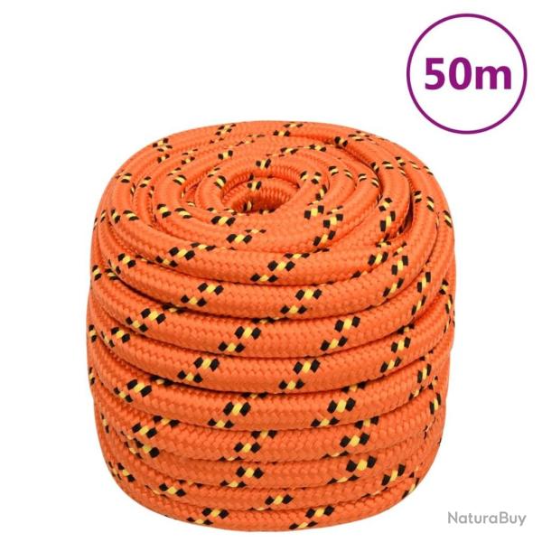 Corde de bateau Orange 20 mm 50 m Polypropyl�ne alsavelo