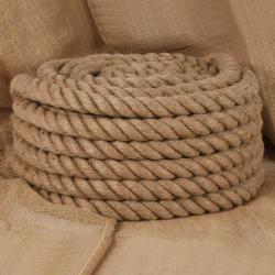 Corde de jute 5 m de long 60 mm d'&eacute;paisseur