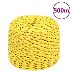 Corde de bateau Jaune 6 mm 500 m Polypropyl&egrave;ne