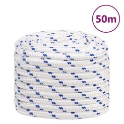 Corde de bateau Blanc 20 mm 50 m Polypropyl&egrave;ne alsavelo
