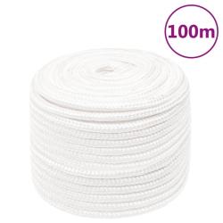 Corde de bateau Blanc complet 14 mm 100 m Polypropyl&egrave;ne