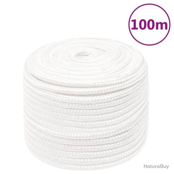 Corde de bateau Blanc complet 14 mm 100 m Polypropyl�ne