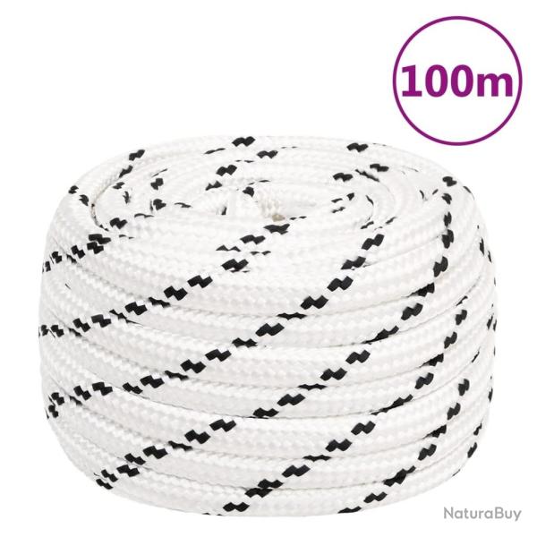 Corde de travail Blanc 16 mm 100 m Polyester alsavelo