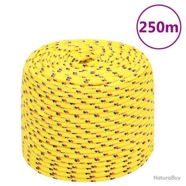Corde de bateau Jaune 8 mm 250 m Polypropyl�ne