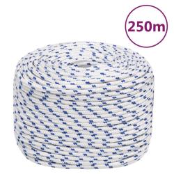 Corde de bateau Blanc 8 mm 250 m Polypropyl&egrave;ne