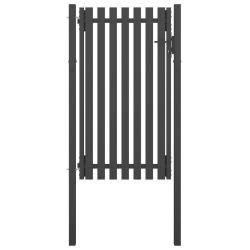 Portail de cl&ocirc;ture de jardin Acier 1x2,25 m Anthracite