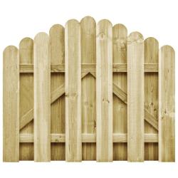 Portail de jardin bois de pin impr&eacute;gn&eacute; 100x75 cm alsavelo