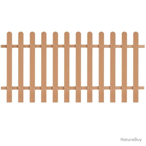 Cl�ture � piquets WPC 200x100 cm alsavelo