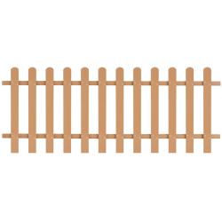 Cl&ocirc;ture &agrave; piquets WPC 200x80 cm