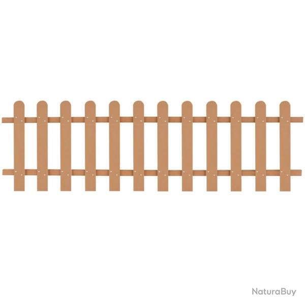 Clture  piquets WPC 200x60 cm alsavelo
