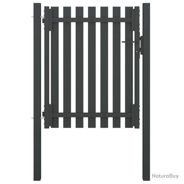 Portail de jardin en acier 100x100 cm anthracite