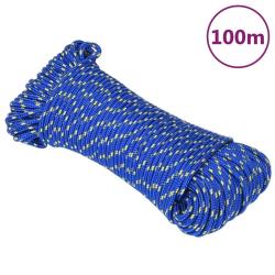 Corde de bateau Bleu 5 mm 100 m Polypropyl&egrave;ne