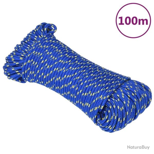Corde de bateau Bleu 5 mm 100 m Polypropyl�ne
