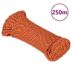 Corde de bateau Orange 3 mm 250 m Polypropyl&egrave;ne