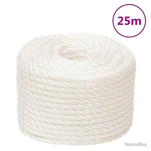 Corde de travail Blanc 16 mm 25 m polypropyl�ne alsavelo