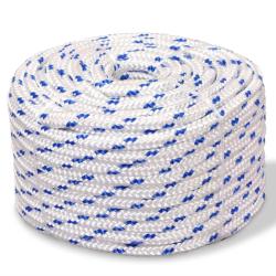 Corde de bateau Polypropyl&egrave;ne 10 mm 50 m Blanc